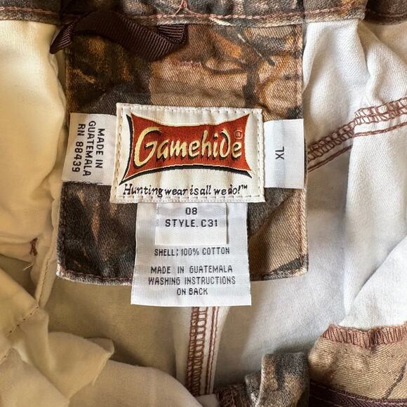 Gamehide Men’s XL Camo Hunting Pants – Insulated Lined Realtree Cargo Outdoor - Picture 9 of 10